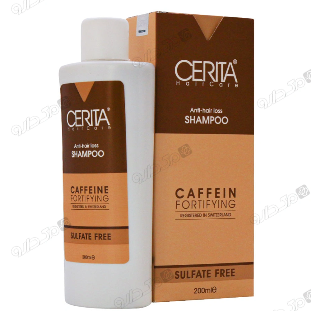 شامپو ضد ریزش کافئین بدون سولفات سریتا